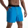 Calções de praia masculinos, calções de verão, calções de banho para spa, calções de natação, calções de quatro peças, dupla camada, tamanho grande, calças desportivas casuais impermeáveis.