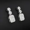 Pendientes de Zirconia Microincrustada con un Toque de Lujo Ligero y de Gama Alta, Adecuados para Ventas en Vivo de Comercio Exterior, Wholesale Exagerado, Regalo del Festival Qixi E048