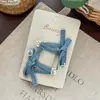 Pinza para el Cabello de Botón Color Denim Estrella Nueva para el Verano, Goma para el Cabello, Estilo Dulce Fresco de Gama Alta, Pinza para el Flequillo, Banda para el Cabello Versátil para Mujeres