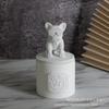 Vela Aromática em Formato de Cachorro de Desenho Animado Casa Quarto Incenso de Longa Duração Água Banheiro Banheiro Purificador de Ar