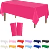Estilo Escandinavo 137*183 Toalha de Mesa Descartável de Mesa Pe Estilo Piquenique Acampamento Impermeável e à Prova de Óleo Toalha de Mesa Descartável Toalha de Mesa Cor Pura