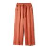 Pantalones Rectos de Verano Frescos Estilo Chino, Doble Cara Suave de Acetato, Satén de Seda de Hielo con Textura, para Mujer, Transpirables y con Sensación Helada