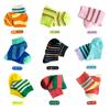 Z207 Calcetines para Niños Venta al Mayoreo Solo un Calcetín Infantil Trendy Primavera y Otoño Calcetines de Media Caña Rayados de Doble Aguja Algodón Calcetines para Niños y Niñas