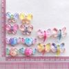 Accesorios de resina con forma de libélula y mariposa con corte de lentejuelas transparentes de alta calidad, accesorios de joyería para bricolaje, accesorios para el cabello hechos a mano.