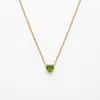 Collar con Colgante de Cruz Corazón de Circonita Cúbica de Colores, 12 Piedras de Nacimiento, Acero de Titanio Chapado en Oro 18k para Mujer, Moderno