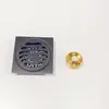 Ralo de chão anti-odor em aço inoxidável espessado, design ondulado de 6 mm para banheiro, varanda, máquina de lavar e esgoto, ralo de chão à prova de insetos