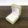 Caja de Terciopelo Cuadrada Nueva Estilo Tapa Abatible, Caja de Joyería Estilo Fresco y Sencillo, Empaque de Regalo, Caja para Anillo, Collar, Aretes