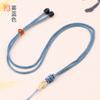 Cordón anudado concéntrico fino tejido a mano Jade Hetian Jade cuerda simple para colgar en el cuello joyería cuerda de collar con colgante de jade venta al por mayor