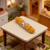 Bolsa de Gato Desenho Animado Modelo de Adereço de Padaria Baguete Decoração de Cena em Miniatura Acessórios DIY Chaveiro Grampo de Cabelo Elástico de Cabelo