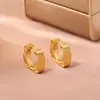Brincos Geométricos Únicos em Metal Escovado com Design de Nicho, Estilo Minimalista, Acessórios de Orelha Femininos Modernos e Versáteis