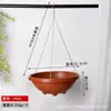 Maceta de Plástico Engrosada con Ganchos para Colgar en el Balcón, Adecuada para Cultivar Plantas Verdes como Potos y Orquídeas Colgantes