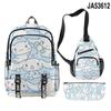 Producto Nuevo Sanrio Perro Orejón Perro Canela Cinnamoroll Mochila Escolar Mochila Estuche para Lápices Bolso de Hombro Set de Tres Piezas