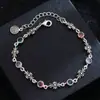 Pulsera de Cruz de Zirconia Colorida de Alta Gama para Mujer, Nicho de Lujo Accesible, Estilo Frío Exquisito, Elegante Retro, Accesorios de Moda