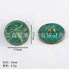 Venta Caliente Transfronteriza de Amazon Botones Turquesa Retro Aleación Accesorios para Joyería DIY Botones de Flor Accesorios para Ropa