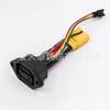 Base hembra de carga para vehículo eléctrico New Energy 2+6 con cable 2+4 de hierro compatible con conector hembra de intercambio de energía eléctrica, cabezal de clavija de cable a XT90