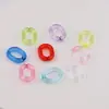 Fivela de Corrente Colorida Transparente de Resina 19*14mm para Corrente de Celular DIY, Anel, Corrente de Bolsa, Acessórios de Joia DIY