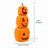 Novo produto transfronteiriço: Decoração de Abóbora Empilhável - Decoração de lanterna de abóbora empilhável para Halloween