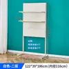 Estante de panel perforado de metal, modificado en un estante de escritorio para niña, estante de almacenamiento de pie, escritorio de computadora, estante de exhibición multicapa