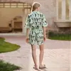 [Pinguim] Pijama de Algodão Feminino Verão Manga Curta Shorts Fino 2025 Roupa Externa Conjunto de Duas Peças