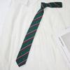 Corbata Pajarita Roja Azul Dorada Estilo Campus Japonés JK/DK para Hombres y Mujeres Cremallera Libre Sin Cremallera Raya Vino Tinto Tendencia