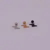 Acero inoxidable 316L cruz luna calavera clavo para oreja clavo de cartílago joyería para piercing al por mayor