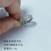Novo Produto Anel Fangtangjia Pérola Estrelada Prata Esterlina 925 Luxo Leve Elegante Exquisito 3mm Estilo Outono e Inverno para Mulheres