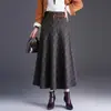 Saia rodada, de comprimento médio, em linha A para mulheres, nova coleção outono/inverno 2026, moderna, elegante, versátil e que afina a silhueta