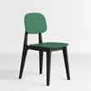 Silla de Plástico con Respaldo Creativo Macaron Nórdico para Uso en Casa, Silla de Comedor de Lujo Ligero, Silla de Ocio Moderna y Simple, Apilable
