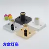 Placa de Techo Cuadrada Cabezal de Lámpara Tornillo de Burbuja Chasis de Borde Recto Barra Base Lámpara de Pared para Tienda de Ropa Accesorios de Iluminación