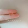2021 Nuevos Aretes de Llegada para Mujer Estilo Coreano Plata Esterlina Modernos Simples Geométricos Pequeños Aretes Mini Lindos Aretes de Pareja para Estudiantes