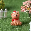 Novo Natal boneco de neve velho alce urso micro paisagem neve Natal resina desktop pequenos enfeites presente