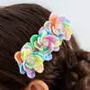 Acessórios Transfronteiriços Europeus e Americanos, Pente de Cabelo e Grampo de Cabelo Doces com Flores Artificiais, Ornamento de Cabelo de Flor Estilo Férias Boêmio com Franjas