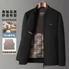 Jaqueta Workwear Popular Gola Baseball Lapela Pequena Duas Formas 70% Lã Forro de Penas Removível