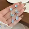 Brincos de Borboleta com Gradiente Sonhador para Mulheres, Estilo Francês Gota d'Água, Brincos Delicados de Nicho de Alto Padrão, Novos Acessórios de Orelha Exquisitos 2026