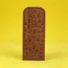 Talismán de Madera de Azufaifo Golpeada por el Rayo Tallado a Mano de los Nueve Emperadores Celestiales y el Dios del Trueno, un Adorno de Madera