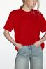 Camiseta Versátil de Algodón 100% con Cuello Redondo y Color Sólido para Mujer Nueva Colección Primavera Verano 2026 Venta Caliente Transfronteriza Europea y Americana Top de Manga Corta de Algodón Puro