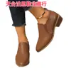 Zapatos de Malla con Tacón Grueso, Punta Redonda, Talla Grande, Estilo Británico, Patrón Tejido, Nuevos de Primavera y Otoño, Versátiles para el Trabajo, Mocasines Slip-On