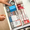 Caixa de Armazenamento Telescópica Gaveta de Armazenamento Divisória Retrátil Caixa de Armazenamento para Roupas Íntimas Caixa de Armazenamento para Louças de Mesa Armazenamento de Meias
