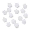 Cuentas perforadas de dos colores con forma de estrella de cinco puntas en forma de gelatina acrílica, para hacer pulseras, collares y accesorios con cuentas.