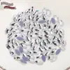 Fondo Plano Forma Geométrica Vidrio Perforación en Caliente DIY Accesorios para Ropa Accesorios para Joyería Fábrica Venta al por Mayor