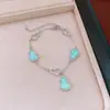 Pulsera de Calabaza con Placa de Circonita Electrochapada en Oro Real de 18K, Pulsera Sencilla y de Moda de Nicho, Sensación de Lujo Ligero y de Alta Gama, Joyería para Mujer