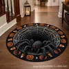 Alfombra Redonda de Felpa de Cristal para Piso, Trampa Visual 3D de Halloween, Alfombra con Ilusión de Espiral de Celebridad de Internet, Felpudo para Decoración de Festival en Sala de Estar