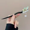Grampo elegante e versátil de ginkgo para cabelos finos, grampo em U de nicho para a parte de trás da cabeça, grampo em forma de crescente