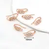 Pendientes de Gancho para Oreja en Forma de U con Perlas Incrustadas de Diamantes y Recubrimiento de Oro de 18 Quilates que Conserva el Color Accesorios de Pendientes Hechos a Mano para Bricolaje A02