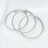 Pulseira Simples de Torção em Aço Inoxidável Abertura Ajustável Pulseira de Corda de Fio Anel Unissex Pulseira Versátil para Melhor Amiga
