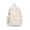 Mochila Simple de Color Sólido Estilo Coreano 2026, Alto Valor Estético, Gran Capacidad, Mochila Escolar para Estudiantes, Doble Mochila Ligera y Transpirable