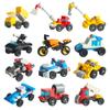 Rompecabezas de partículas pequeñas para niños, vehículo de ingeniería ensamblado, juguetes de educación temprana para jardín de infantes, bloques de construcción embolsados, regalo al por mayor, Amazon