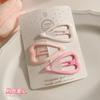 Lindo pasador de amor rosa dopamina rubor Serie de conejitos pinza de pico de pato dulce para todo tipo de flecos clip lateral