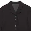Blazer Feminino Corte Reto Moda Nova 2026 Estilo Europeu e Americano Transfronteiriço Z 7008788 Calça Plissada com Alças 1969788