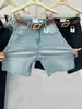 Shorts de Mezclilla Elásticos de Cintura Alta para Mujer Tallas Grandes 2025 Verano para Gorditas, Caderas y Muslos Gruesos, Pantalones Rectos de Apariencia Adelgazante